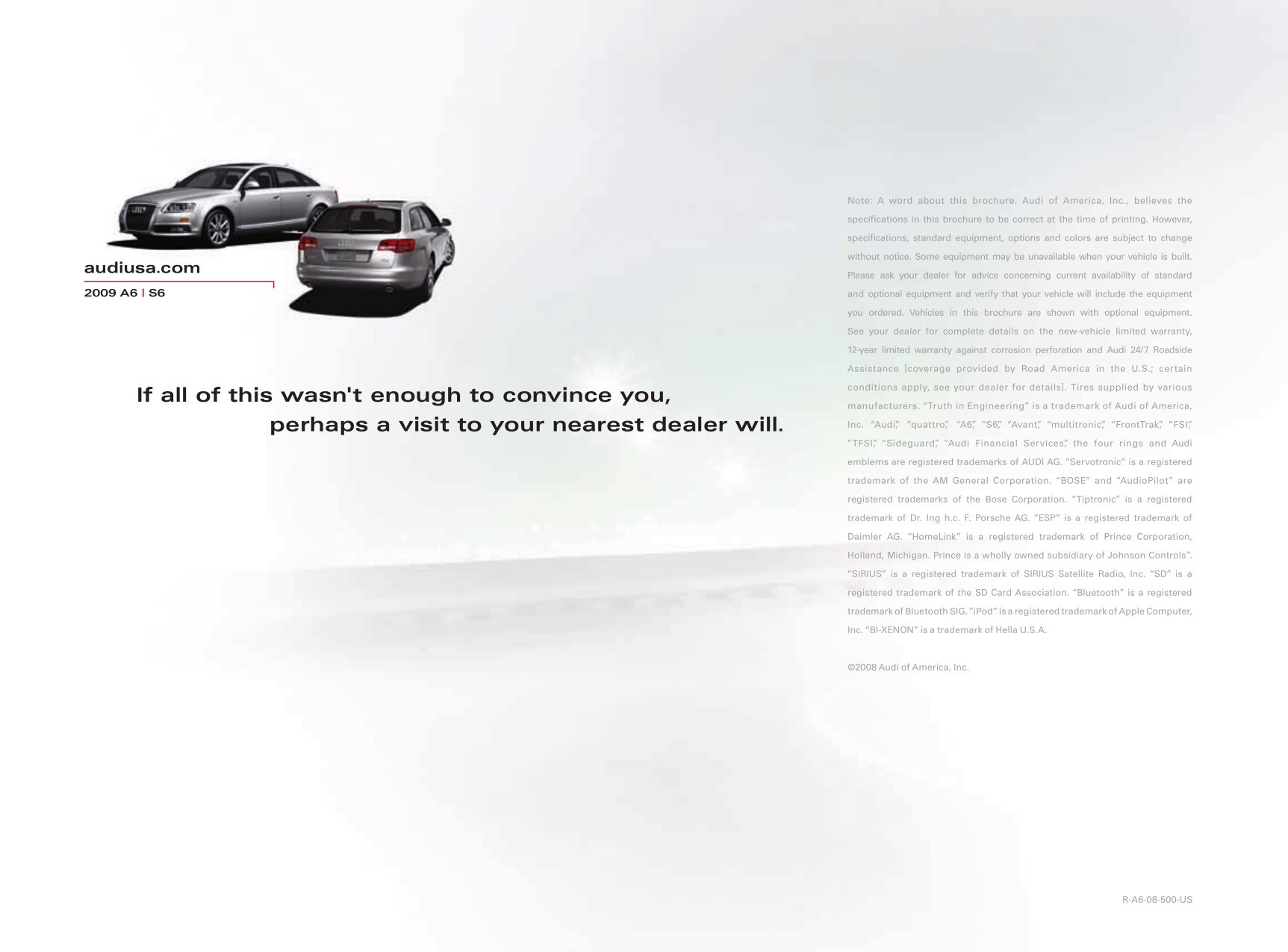 2009 Audi A6 Brochure Page 9